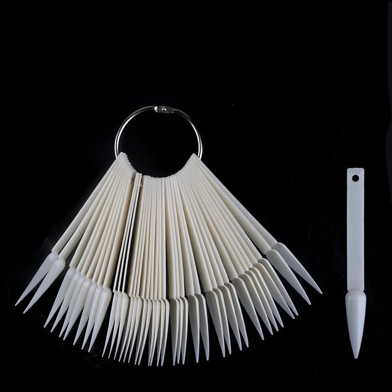 Polish Colour Tip Fan Display Stiletto