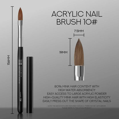 Barbie Mirage - Acrylic Sculpting Brush - Oval #10