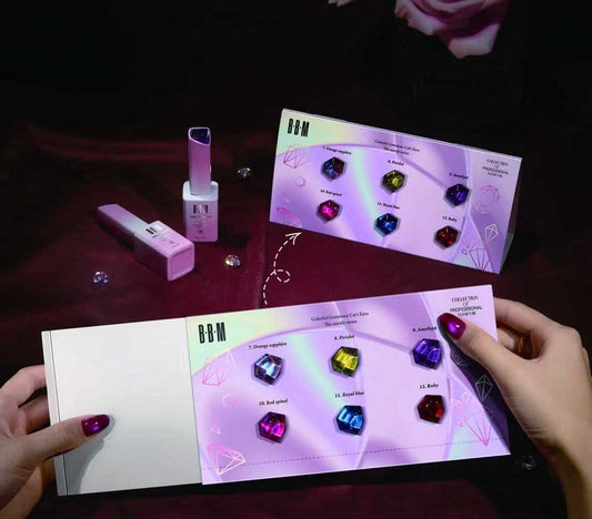 BBM Colourful Gemstone Magnetic Cat Eye Collection (6pcs)