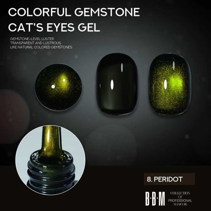 BBM Colourful Gemstone Magnetic Cat Eye Collection (6pcs)
