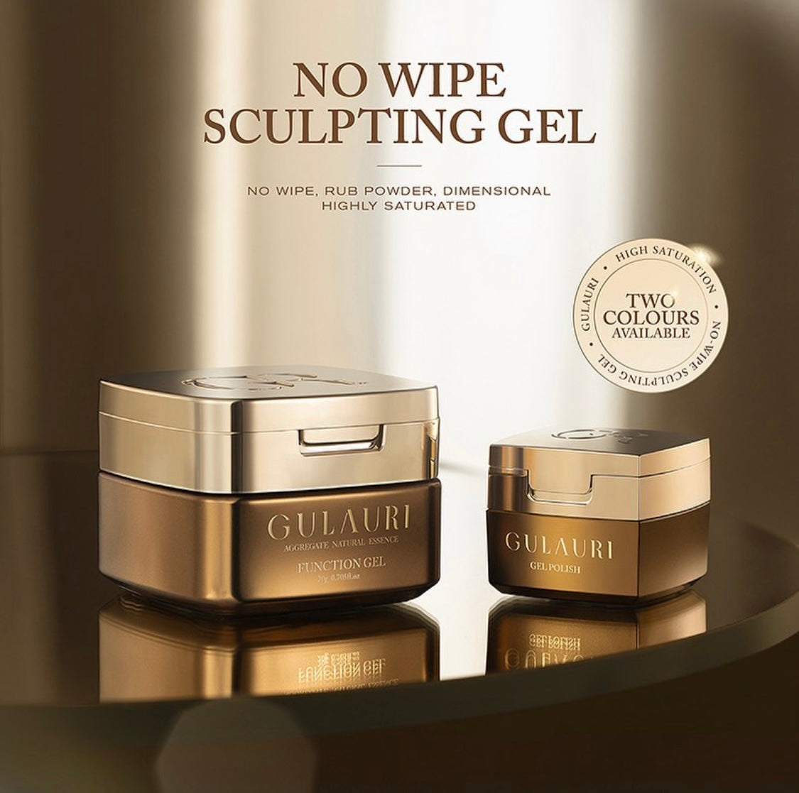 Gulauri 3D Non-wipe Sculpting Gel - Clear