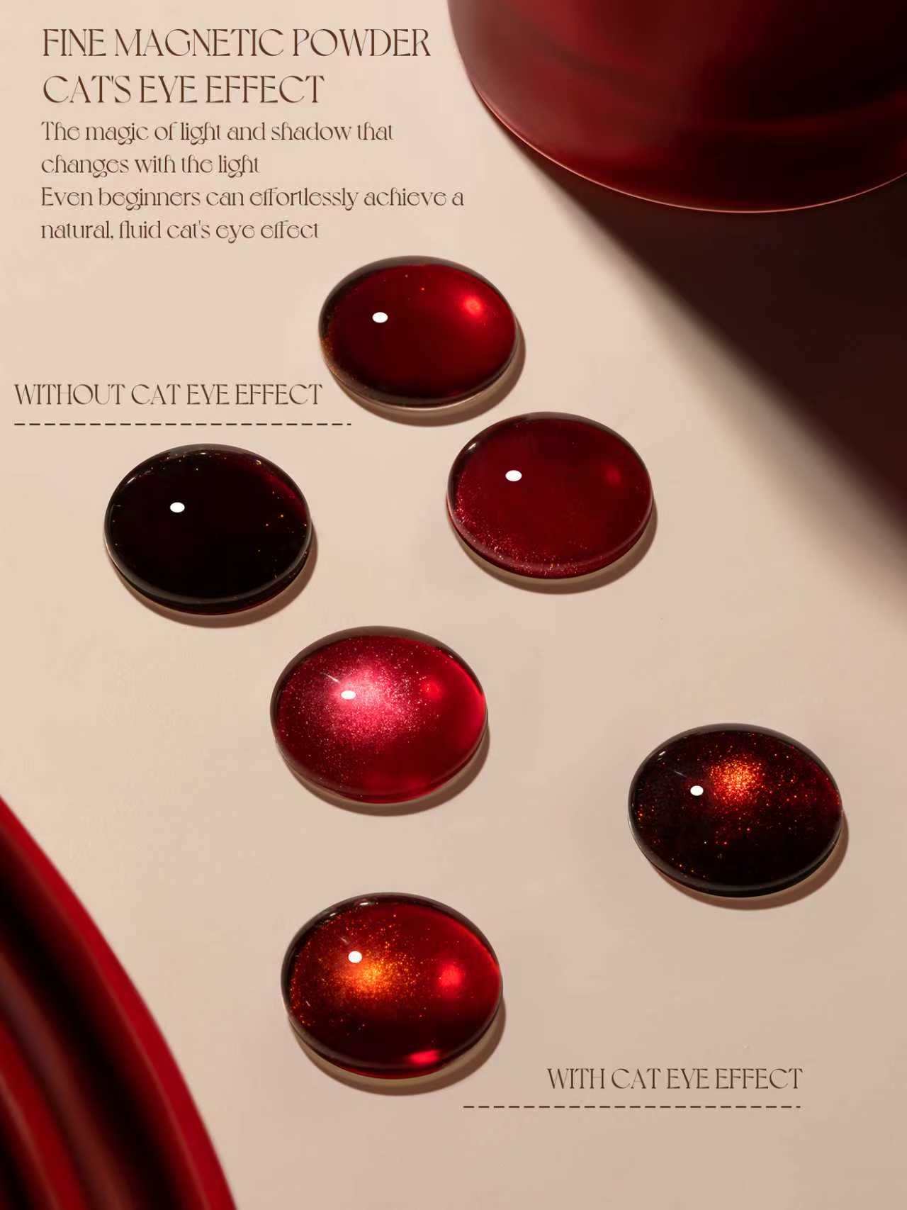 Gulauri Ruby Cats Eye Gel 3 pack