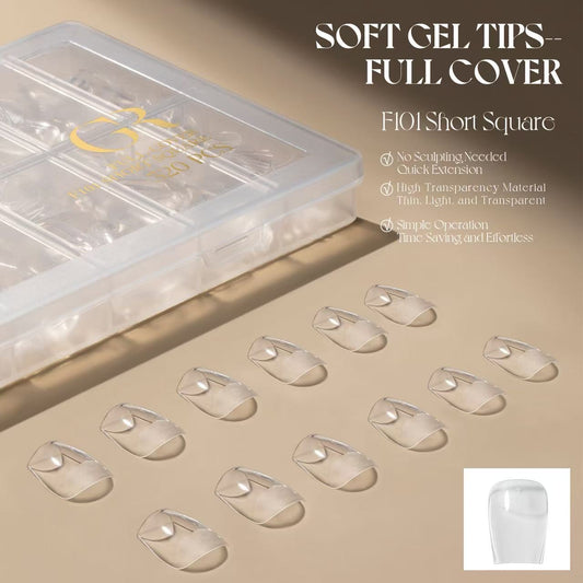 Gulauri Soft Gel Tip Extension - Short Square