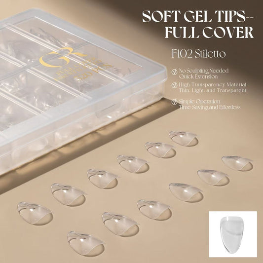 Gulauri Soft Gel Tip Extension - Stiletto