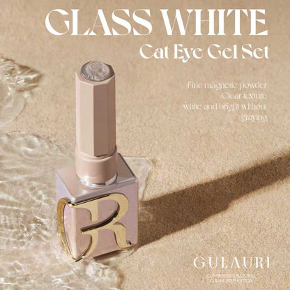Gulauri White Glass Cat Eye Collection