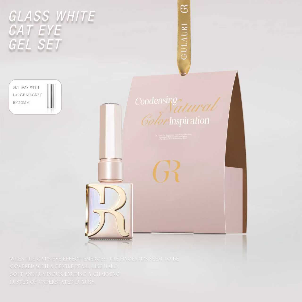 Gulauri White Glass Cat Eye Collection