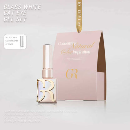 Gulauri White Glass Cat Eye Collection