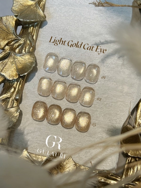 Gulauri Light Gold Cats Eye Gel 3 pack
