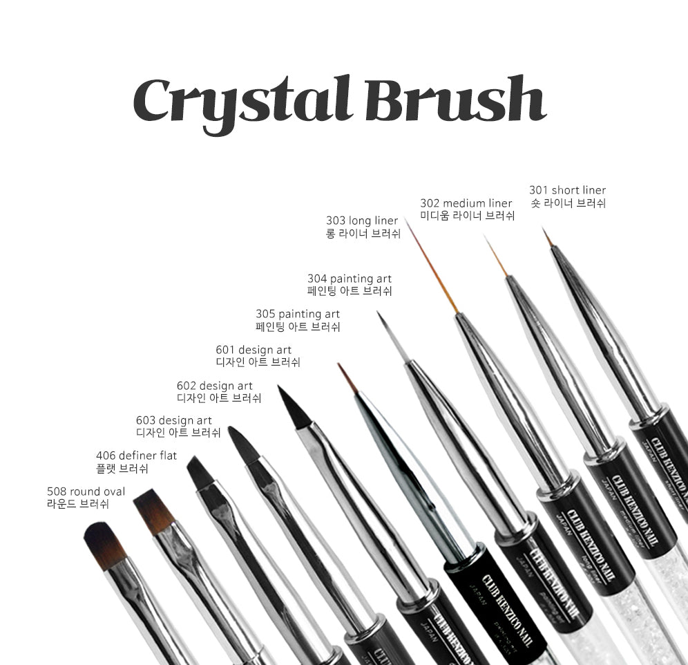 Kenzico Crystal Brush - 603 Design Angled Brush