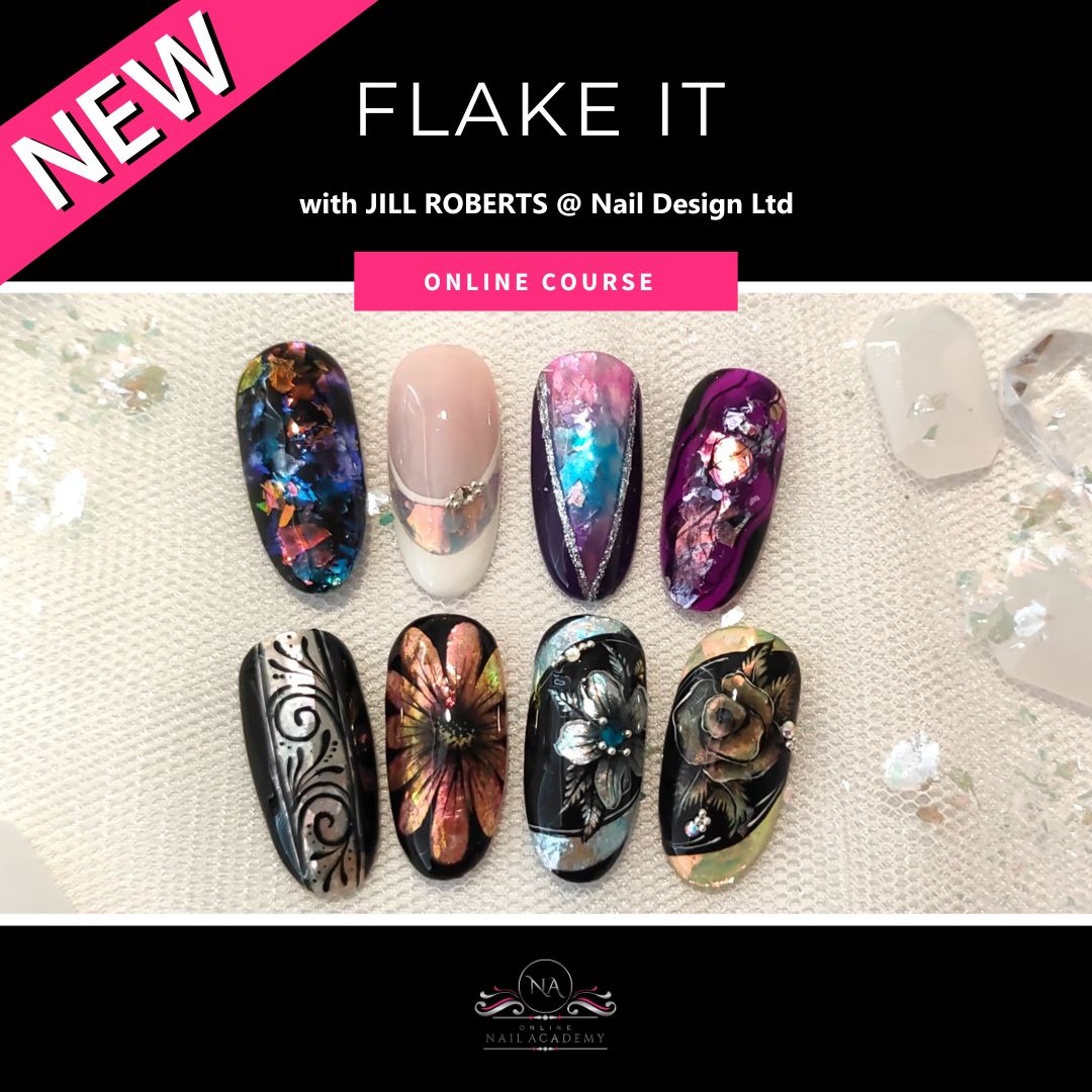 Flake Art Nail Course - ONLINE NAIL COURSE