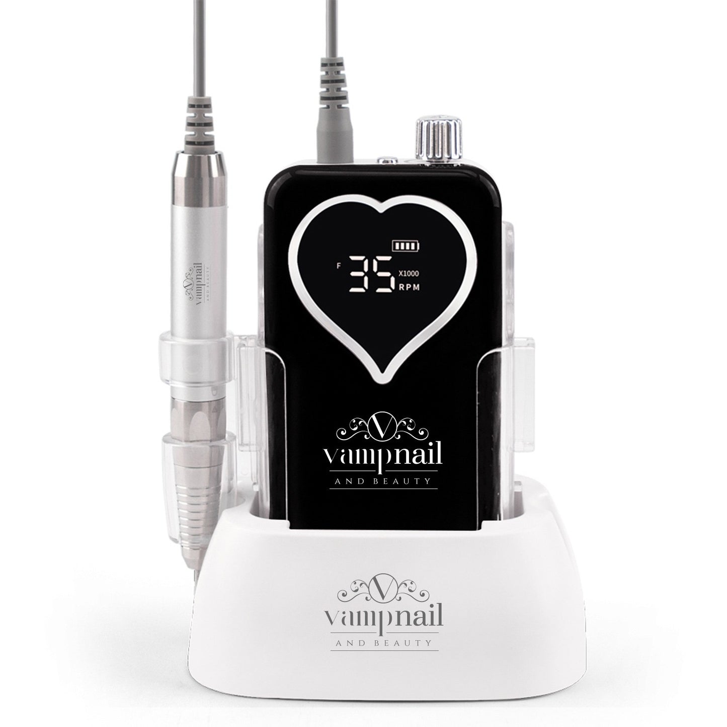 Professional 85W Brushless Portable E-File 35,000RPM - Black