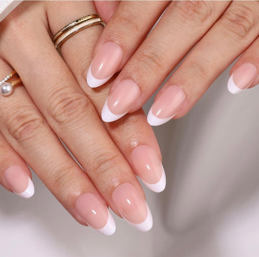 French Blanc Classic - Press on Gel Nails