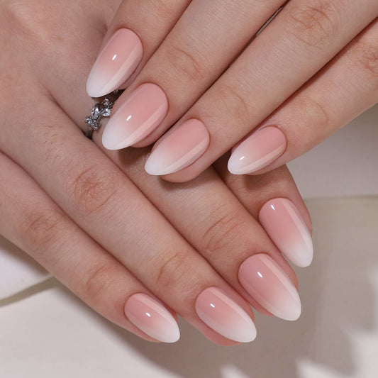 Ombre Blanc Classic - Press on Gel Nails