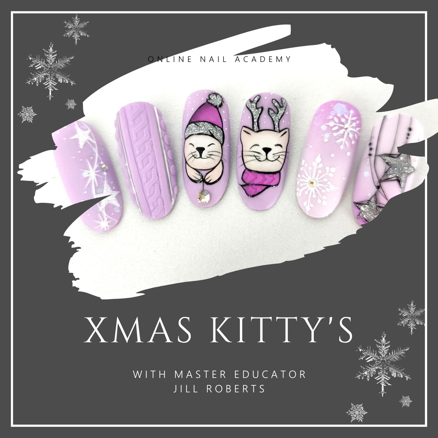 Xmas Kitty's - ONLINE NAIL COURSE