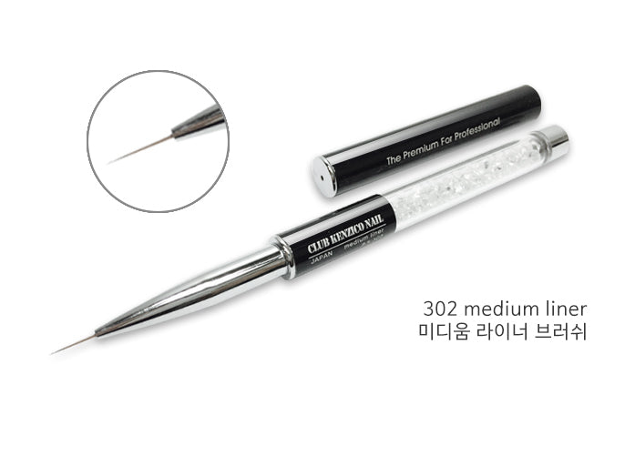 Kenzico Crystal Brush - 302 Medium Liner Brush